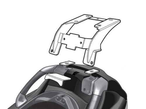 Shad top box rack - top, rear